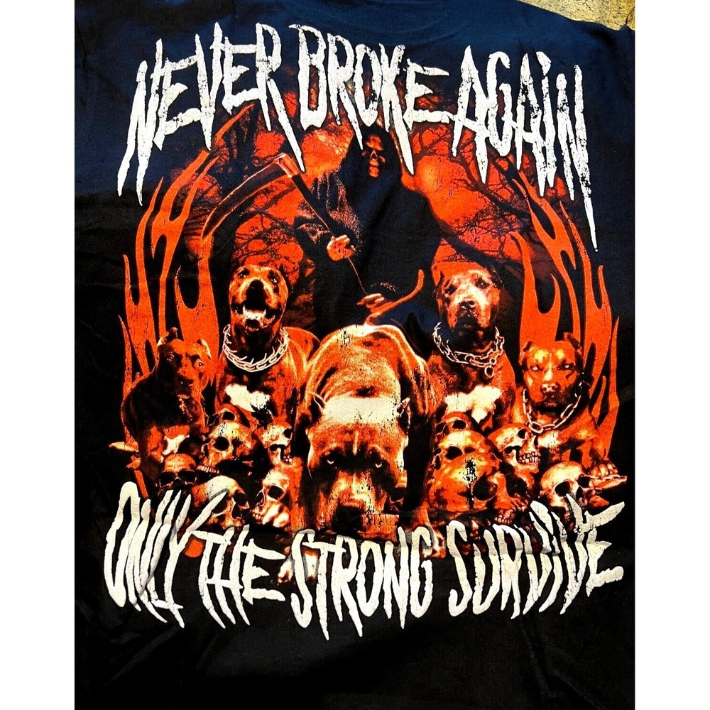 Never Broke Again Only The Strong Survive T-shirt Black  Size L‎ Large